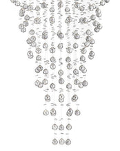 Load image into Gallery viewer, Round Cluster LED Crystal Chandelier -SMOKE - Width:70cm Height:150cm
