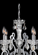 Load image into Gallery viewer, Elise 4 Arm Contemporary Chandelier - CHROME
