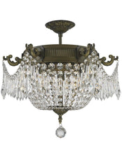 Load image into Gallery viewer, Regency Basket Chandelier - Antique Bronze Style - Flush Mount - W:46cm H:43cm
