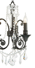 Load image into Gallery viewer, French Provincial Iron Chandelier- 3 Arm - Wrought Iron Finish
