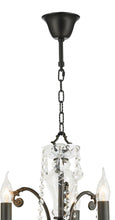 Load image into Gallery viewer, French Provincial Iron Chandelier- 3 Arm - Wrought Iron Finish
