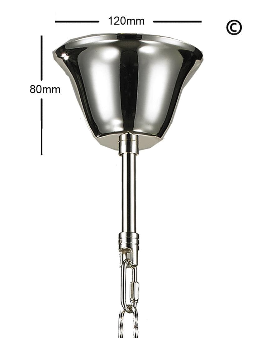 ARIA - Hampton 4 Arm Chandelier - Silver Plated - Orb Outer Shade - Designer Chandelier 