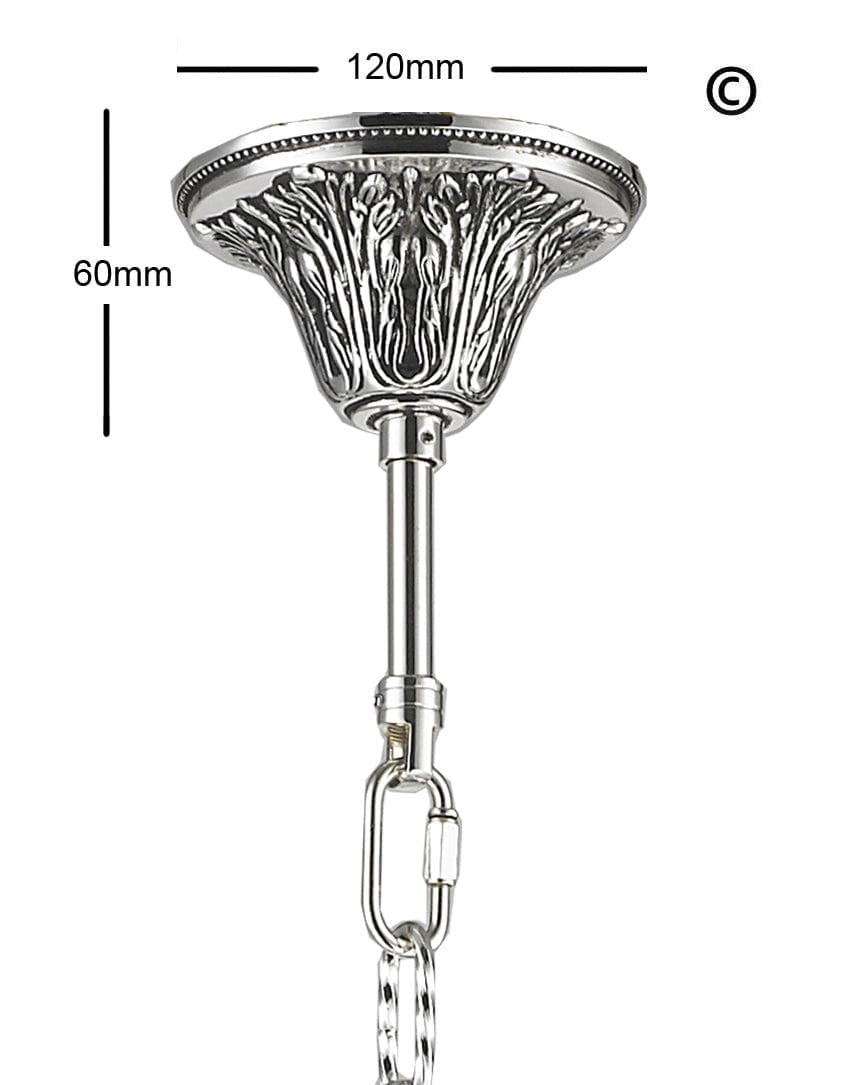 AMERICANA 12 Light Crystal Chandelier - Silver Plated - Designer Chandelier 