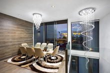 Load image into Gallery viewer, Contemporary Spiral LED Chandelier - W:70cm H:240cm
