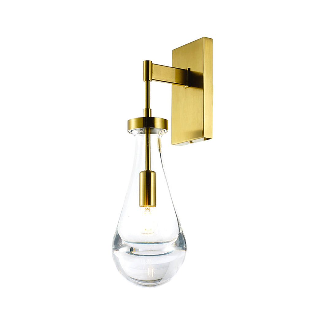 Rayne Collection - Single Light Wall Sconce - Brass