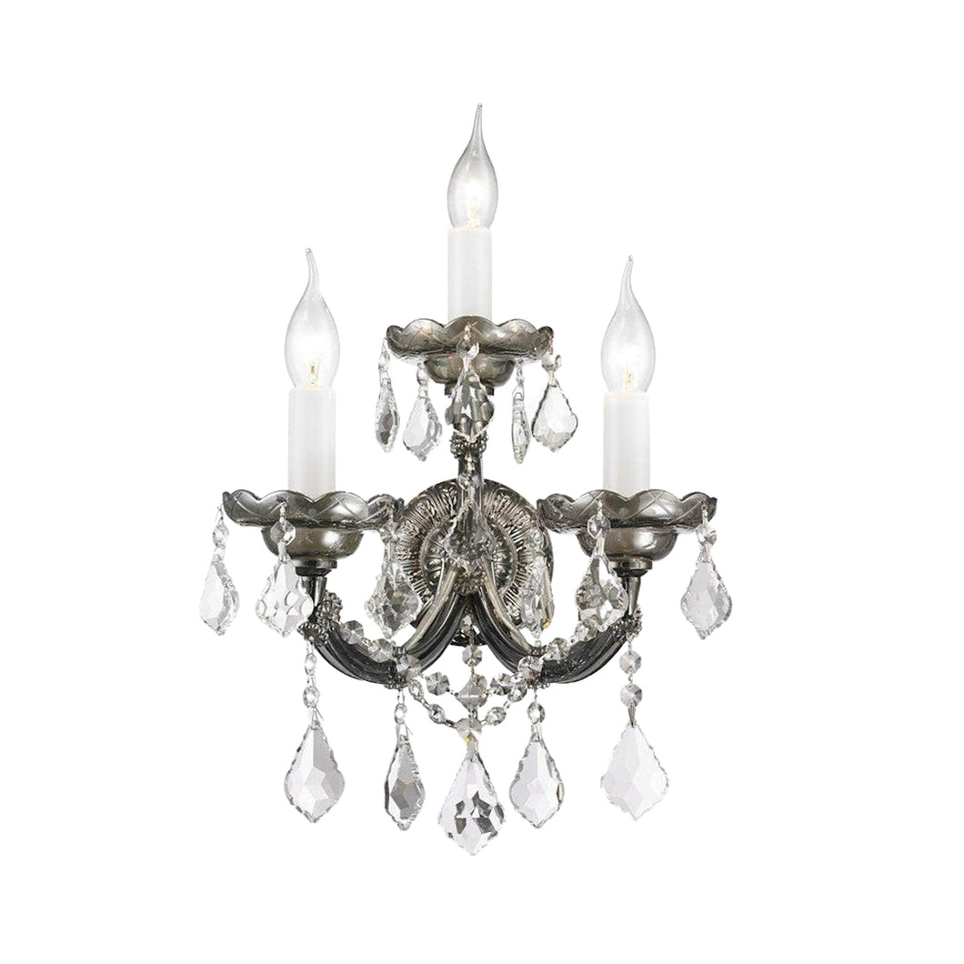 Triple Maria Theresa Wall Light Sconce -Smoke