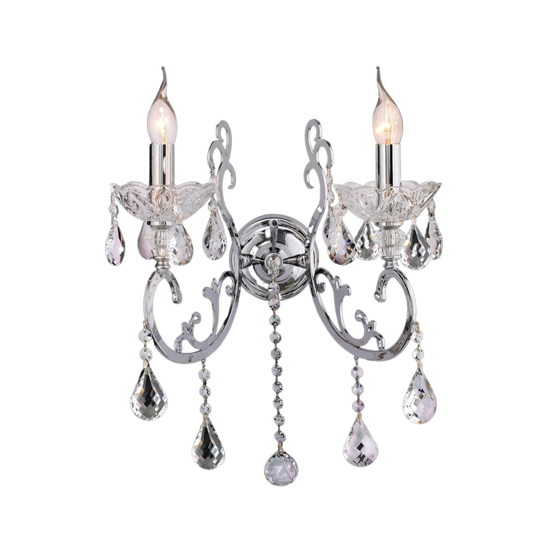 Elise Double Arm Wall Sconce - Chrome