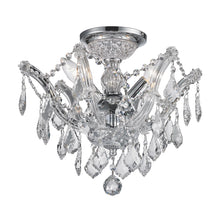 Load image into Gallery viewer, Maria Theresa Flush Mount Chandelier -  Chrome Finish - W:40cm
