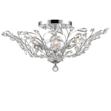Load image into Gallery viewer, Willow Contemporary Leaf Flush Mount Chandelier- W:70cm H:30cm
