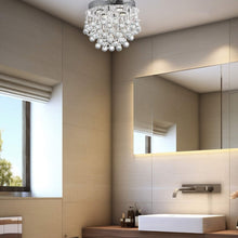 Load image into Gallery viewer, Oval Cluster LED Flush Mount Crystal Chandelier - Width:40cm Length:30cm Height:33cm
