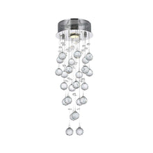 Load image into Gallery viewer, Round Cluster LED Crystal Chandelier - Width:20cm Height:60cm
