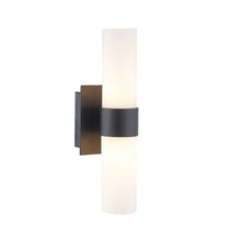 Load image into Gallery viewer, Provincial Collection Wall Sconce - Frosted Glass - Matte Black - H:25cm
