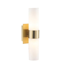Load image into Gallery viewer, Provincial Collection Wall Sconce - Frosted Glass - Brass Finish - H:25cm
