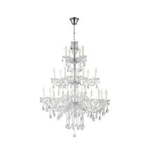 Load image into Gallery viewer, Bohemian Brilliance 24 Arm Crystal Chandelier- CHROME
