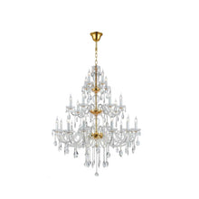 Load image into Gallery viewer, Bohemian Brilliance 24 Arm Crystal Chandelier- GOLD
