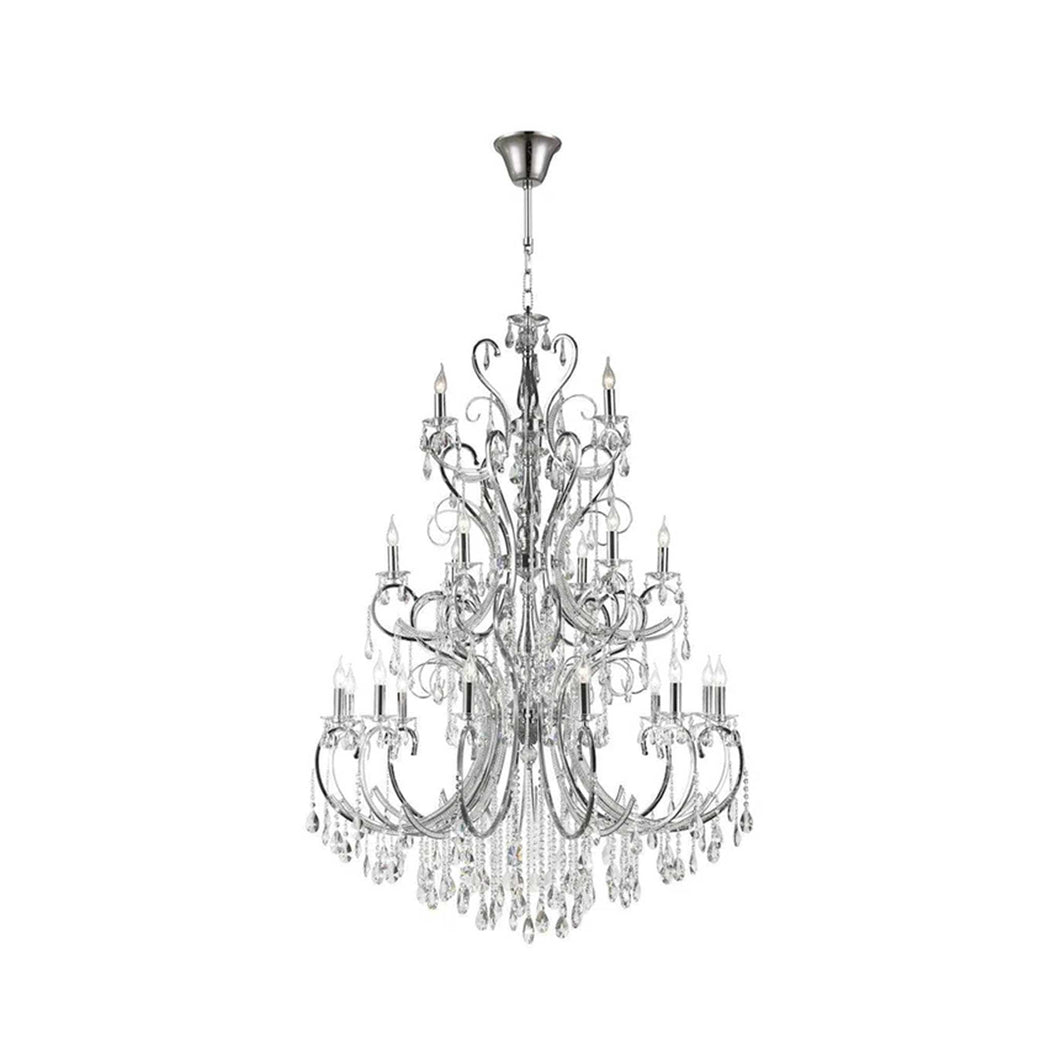 Designer Princess 21 Arm Chandelier - Clear - W:120 H:170cm