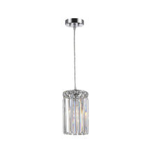 Load image into Gallery viewer, Modular Single Light Pendant - Round - Height 20cm - Chrome Fixtures
