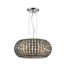 Load image into Gallery viewer, Infinity Pendant Lamp - Smoke Crystal - W:45 H:24cm
