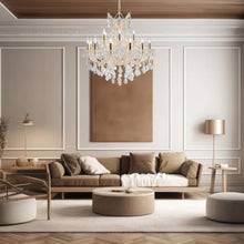 Load image into Gallery viewer, Maria Theresa Crystal Chandelier Grande 19 Light - GOLD
