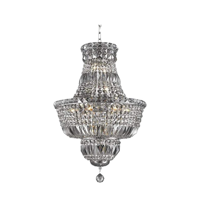 Empress Crystal Basket Chandelier - Smoke- 12 Light
