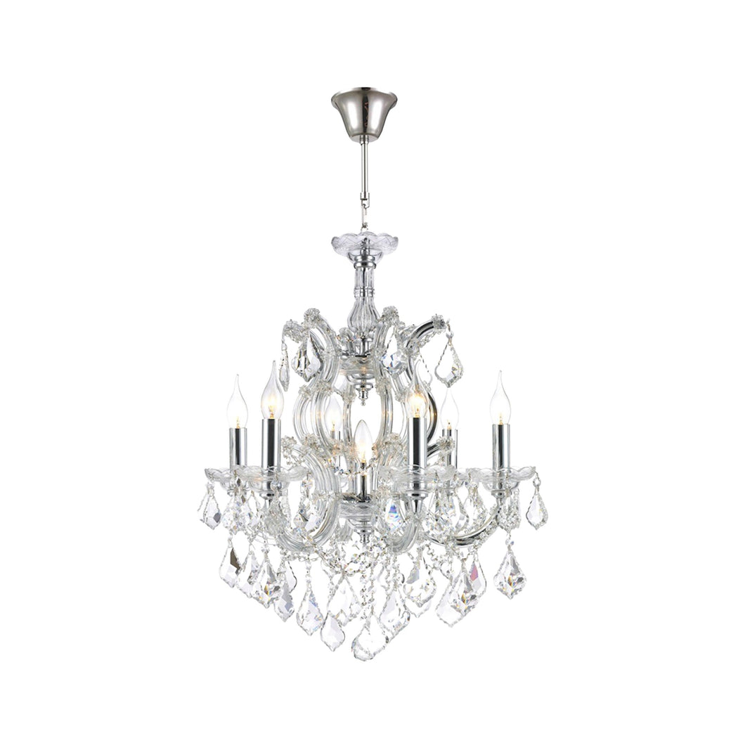 Maria Theresa Crystal Chandelier Grande 7 Light - CHROME