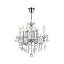 Load image into Gallery viewer, Maria Theresa 4 Light Crystal Chandelier - CHROME
