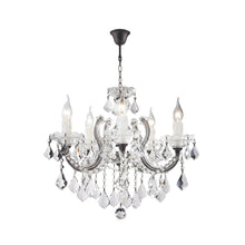 Load image into Gallery viewer, Maria Theresa 5 Light Crystal Chandelier - RUSTIC
