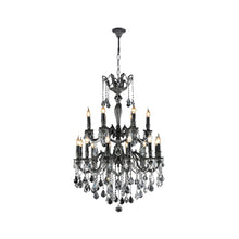 Load image into Gallery viewer, Americana 18 Light Crystal Chandelier - Antique Silver
