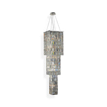 Load image into Gallery viewer, Modena Entrance Crystal Pendant Light - 3 Tier Square - W:40cm H:160cm
