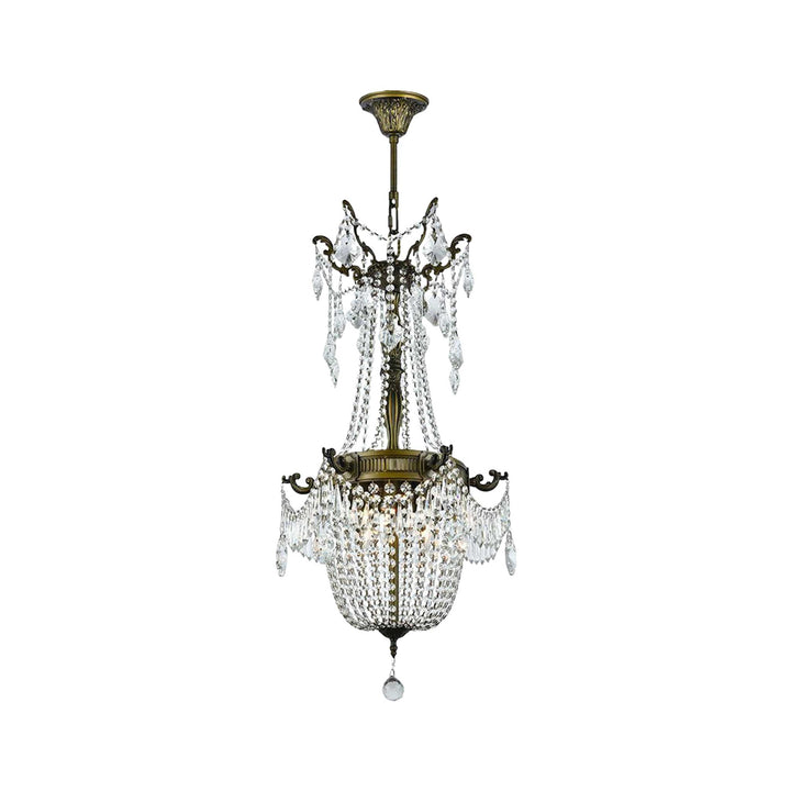 Regency Basket Chandelier - Antique Bronze Style - W:46cm