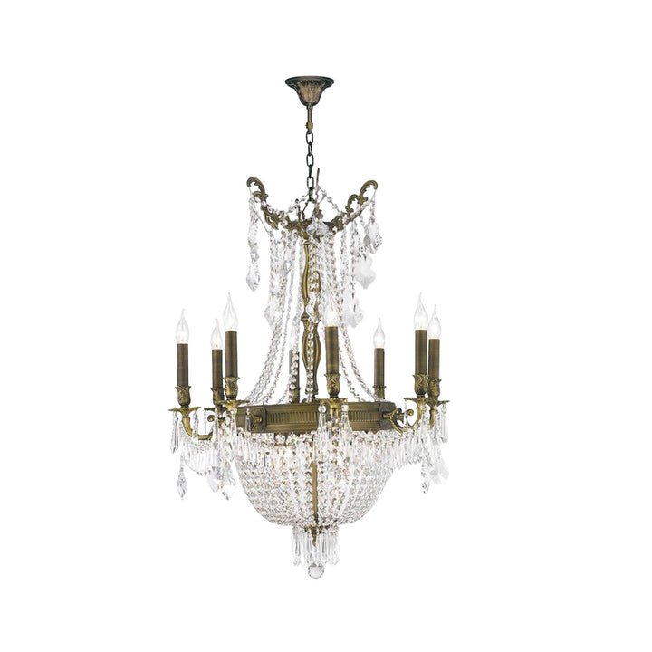 Regency Basket Chandelier - Antique Bronze Style - W:66cm