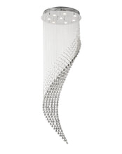 Load image into Gallery viewer, Contemporary Wave LED Chandelier - SMOKE - W:60cm H:190cm
