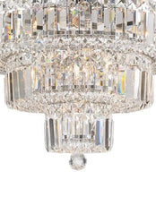 Load image into Gallery viewer, Modular 3 Tier Crystal Pendant - Round - Chrome Fixtures
