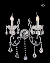 Load image into Gallery viewer, Elise Double Arm Wall Sconce - Designer Chandelier 

