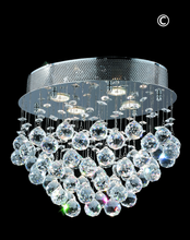 Load image into Gallery viewer, Oval Cluster LED Flush Mount Crystal Chandelier - Width:40cm Length:30cm Height:33cm - Designer Chandelier 
