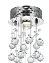 Load image into Gallery viewer, Round Cluster LED Crystal Chandelier - Width:20cm Height:60cm
