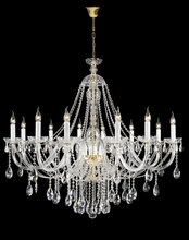 Load image into Gallery viewer, Bohemian Brilliance LARGE 12 Arm Single Tier Chandelier - GOLD - Designer Chandelier 
