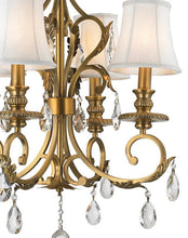 Load image into Gallery viewer, ARIA - Hampton 4 Arm Chandelier - Brass
