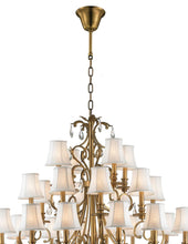 Load image into Gallery viewer, ARIA - Hampton 24 Arm Chandelier - Brass

