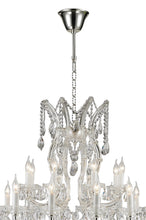 Load image into Gallery viewer, Maria Theresa Crystal Chandelier 24 Light - Silver Plated
