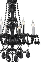 Load image into Gallery viewer, Jet Black Bohemian Chandelier - 6 ARM
