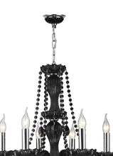 Load image into Gallery viewer, Jet Black Bohemian Chandelier - 6 ARM
