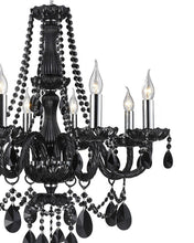 Load image into Gallery viewer, Jet Black Bohemian Chandelier - 8 ARM
