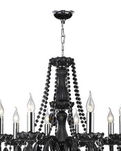 Load image into Gallery viewer, Jet Black Bohemian Chandelier - 8 ARM
