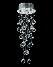 Load image into Gallery viewer, Round Cluster LED Crystal Chandelier - Width:20cm Height:60cm - Designer Chandelier 
