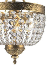 Load image into Gallery viewer, Florence Basket Chandelier - Solid Brass Finish - W:30cm H:46cm
