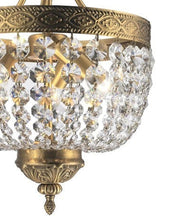 Load image into Gallery viewer, Florence Basket Chandelier -  Solid Brass Finish - W:30cm H:46cm
