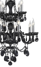 Load image into Gallery viewer, Jet Black Bohemian Chandelier - 12 ARM
