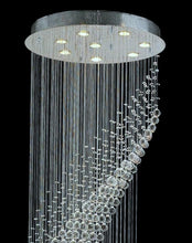 Load image into Gallery viewer, Contemporary Wave LED Chandelier - W:60cm H:190cm

