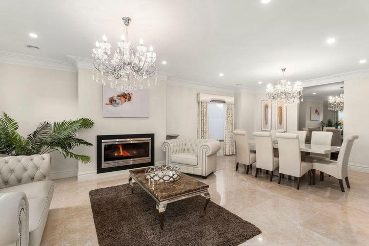 Elise 10 Arm Contemporary Chandelier in Chrome